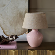 Aubrey Ceramic Table Lamp – Pink 